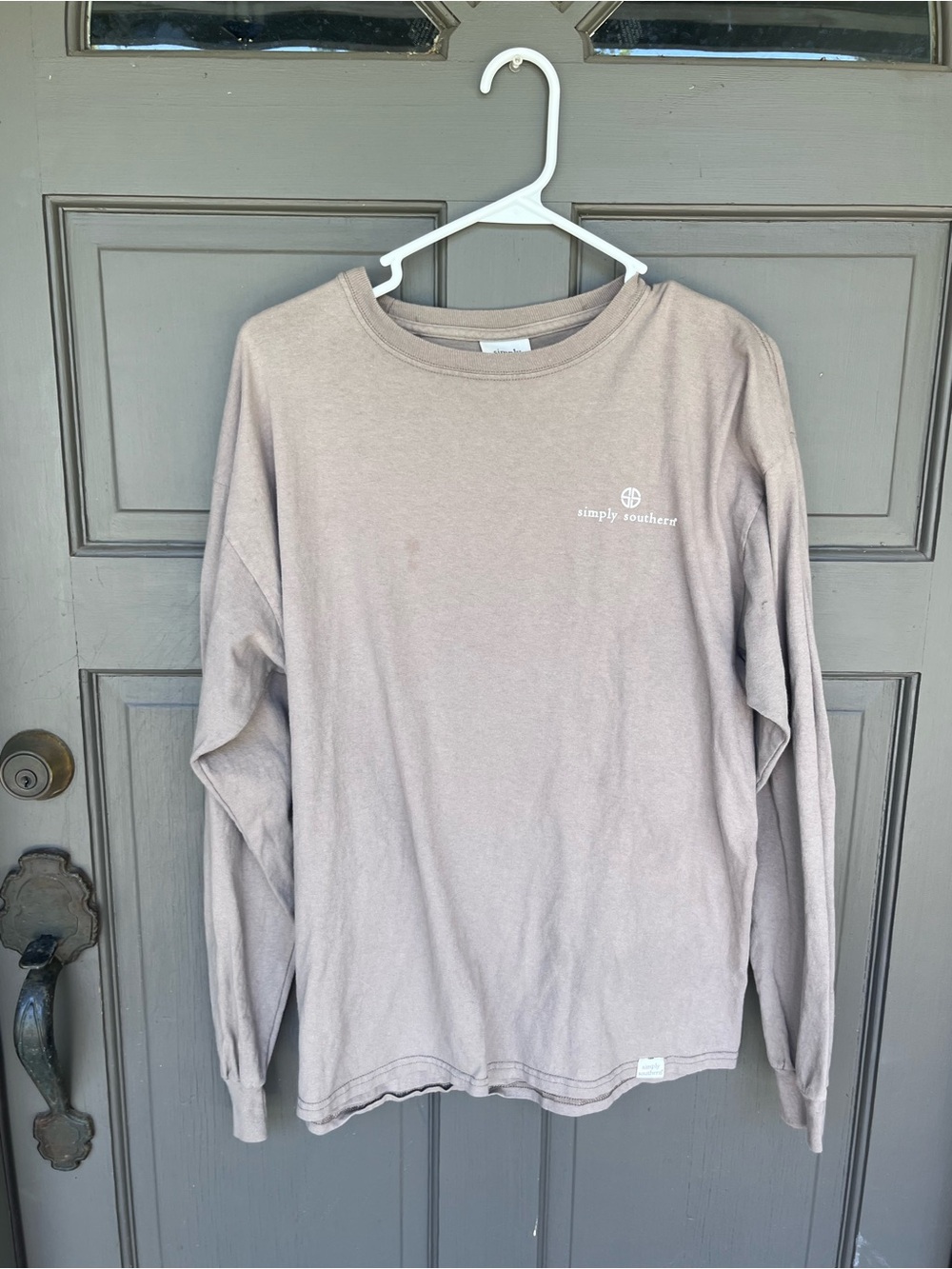 Simply Southern Taupe Long Sleeve Shirt